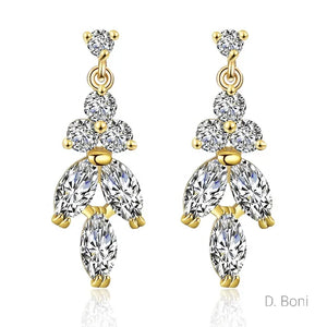 BOUCLES D'OREILLES MARIAGE STRASS<br>Astride Or