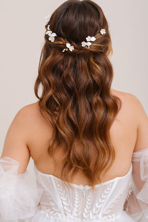 PICS A CHIGNON FLEURS<BR>Maya (lot de 5 pics)