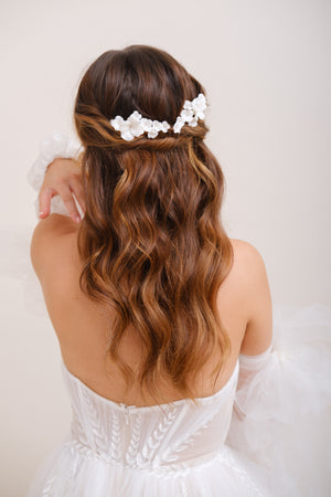 CLIP CHEVEUX MARIEE<BR>Floriane (lot de 2)