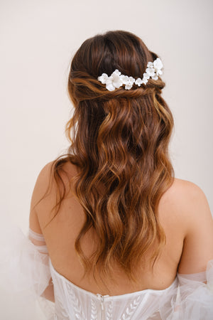 CLIP CHEVEUX MARIEE<BR>Floriane (lot de 2)