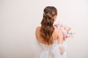 PICS A CHIGNON PERLES<BR>Léa (lot de 2)