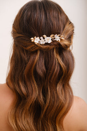 PEIGNE FLEURI DORE<BR>Marie