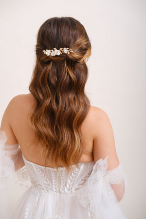 PEIGNE FLEURI DORE<BR>Marie