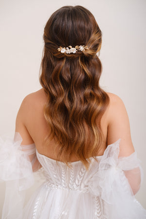 PEIGNE FLEURI DORE<BR>Marie