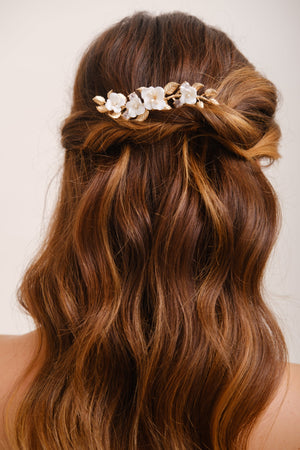 PEIGNE FLEURI DORE<BR>Marie