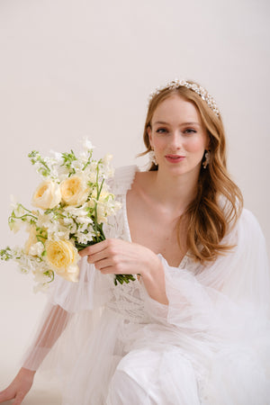 COURONNE DE FLEURS MARIEE<BR>Perrine