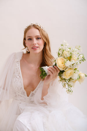 COURONNE DE FLEURS MARIEE<BR>Perrine