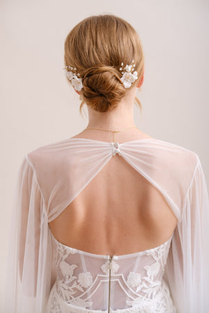 PICS A CHIGNON MARIAGE<BR>Flora (lot de 3 pics)