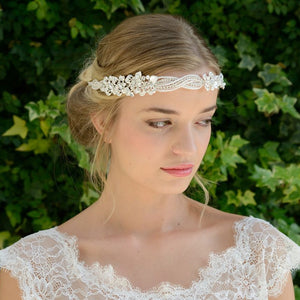HEADBAND MARIAGE PERLE<BR>Katya - MP Paris