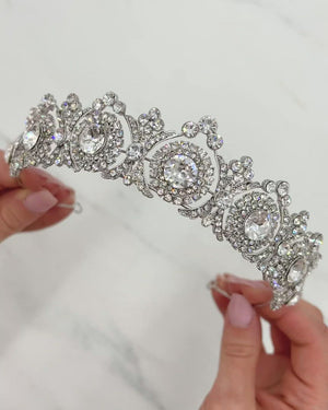 TIARE DE MARIÉE<BR>Joelle Or rose