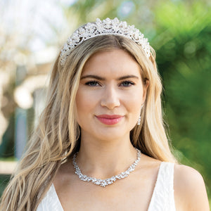 DIADEME MARIAGE PRINCESSE<BR>Aria Or rose