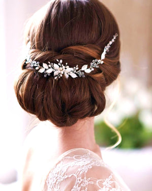 HEADBAND CEREMONIE<BR>Valentina Or rose - MP Paris