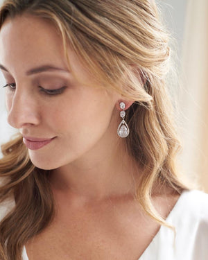 BOUCLES D OREILLES MARIÉE<BR>Tara Or rose