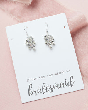 BOUCLES D'OREILLES DEMOISELLES D'HONNEUR<BR>Petite Leaf