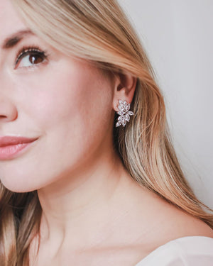 BOUCLES D'OREILLES POUR MARIAGE<BR>Farah