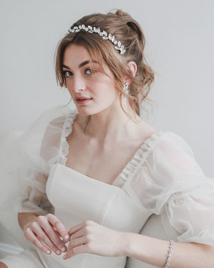 HEADBAND CHEVEUX MARIAGE<BR>Nora