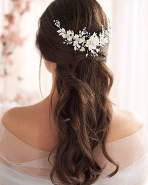PEIGNE FLEUR MARIAGE<BR>Ivory - MP Paris