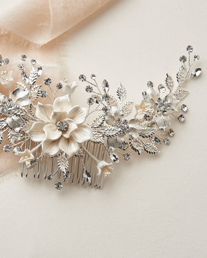 PEIGNE FLEUR MARIAGE<BR>Ivory - MP Paris