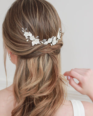 HEADBAND COURT CHEVEUX MARIAGE<BR>Elise Petite