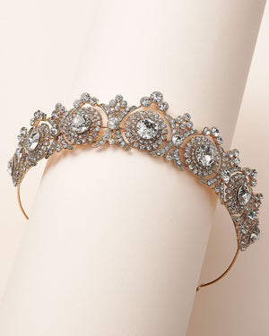 TIARE DE MARIÉE<BR>Joelle Or rose