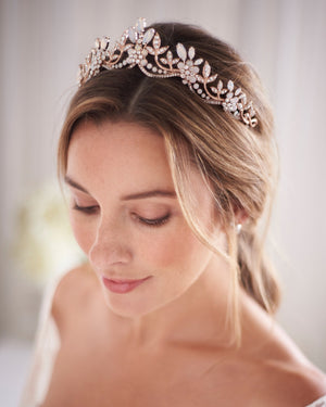 DIADEME PRINCESSE<BR>Jolie Or rose