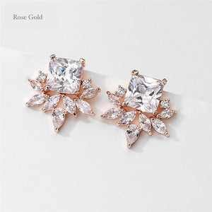 BOUCLES D OREILLES MARIÉE<BR>Lucy Argent ou Rose gold