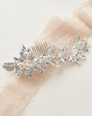 ACCESSOIRE CHEVEUX MARIAGE DORÉ<BR>Lily Floral Or - MP Paris