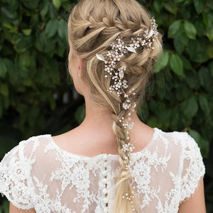 ACCESSOIRE CHEVEUX POUR MARIAGE CHAMPETRE<BR>Ice Argent - MP Paris