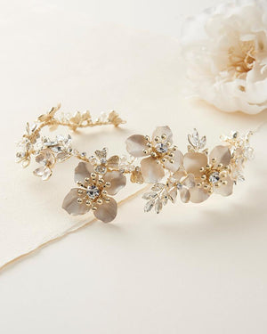 ACCESSOIRE CHEVEUX FLEUR MARIAGE<BR>Chloé Floral - MP Paris