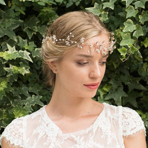 ACCESSOIRE CHEVEUX POUR MARIAGE CHAMPETRE<BR>Ice Argent - MP Paris