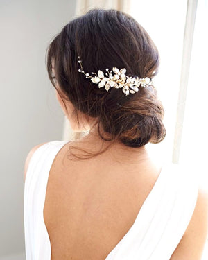 ACCESSOIRE CHIGNON MARIAGE<BR>Leona Or - MP Paris
