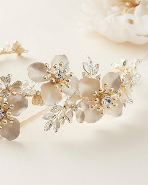 ACCESSOIRE CHEVEUX FLEUR MARIAGE<BR>Chloé Floral - MP Paris