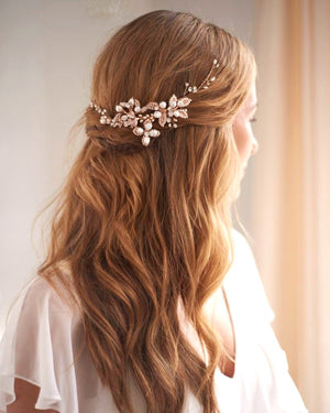 ACCESSOIRE CHIGNON MARIAGE<BR>Leona Or - MP Paris