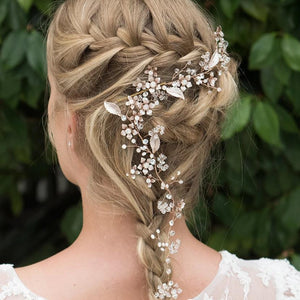 ACCESSOIRE CHEVEUX POUR MARIAGE CHAMPETRE<BR>Ice Argent - MP Paris