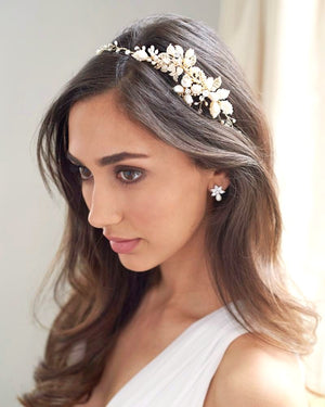 ACCESSOIRE CHIGNON MARIAGE<BR>Leona Or - MP Paris