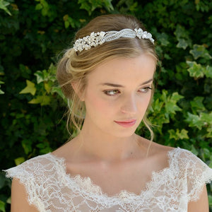 HEADBAND MARIAGE PERLE<BR>Katya - MP Paris