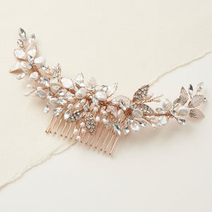 BIJOU COIFFURE MARIAGE<BR>Aviana Or rose - MP Paris