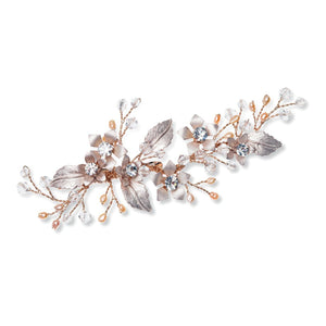 BIJOU DE TETE MARIAGE<BR>Meadowsweet Or rose - MP Paris