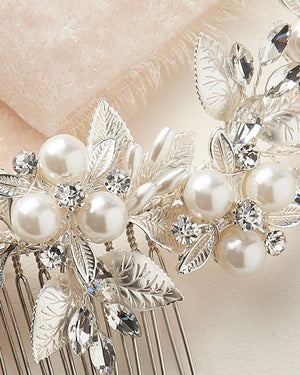 BIJOUX DE TETE PERLE<BR>Julia