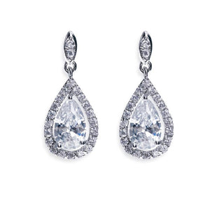 BOUCLES D'OREILLES MARIAGE CRISTAL<BR>Belmont - MP Paris