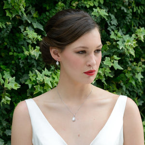 BOUCLES D'OREILLES MARIAGE CRISTAL<BR>Belmont - MP Paris