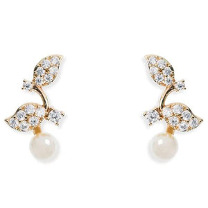 BOUCLES D'OREILLES DORÉES MARIAGE <BR>Aphrodite Or - MP Paris