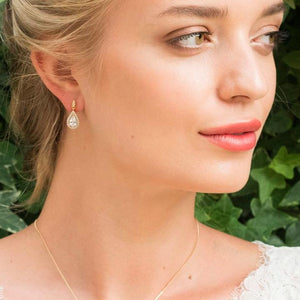 BOUCLES D'OREILLES CRISTAL MARIAGE<BR>Belmont Or - MP Paris