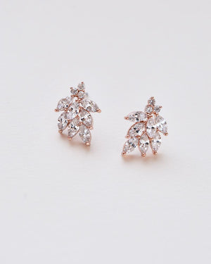 BOUCLES D'OREILLES POUR MARIÉES<BR>Mia Or rose