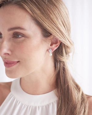 boucles d'oreilles mariages perles