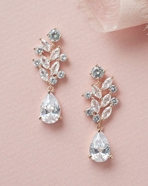 BOUCLES D OREILLES MARIÉE<BR>Anna Floral - MP Paris