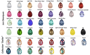 cristaux swarovski couleur