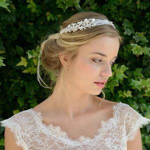 HEADBAND MARIAGE PERLE<BR>Katya - MP Paris