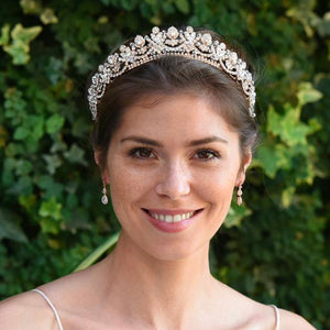 DIADEME MARIAGE PRINCESSE<BR>Aria Or rose - MP Paris