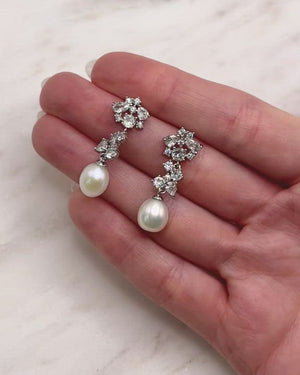 BOUCLES D OREILLES MARIÉE<BR>Silvia Or, rose gold ou argent